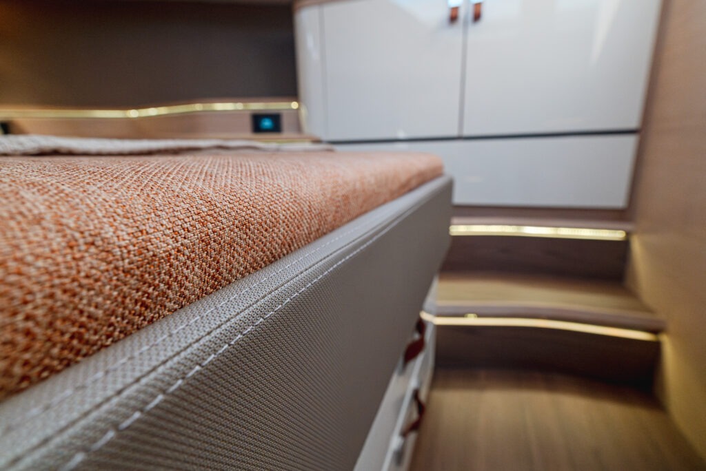 Upholstery for Boats - PACYFIC - Boat Upholstery 35 Pacyfic Pilot Seats Level 43 ST Yacht Upholstery Interior 1 2